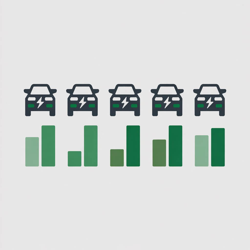 Infographic comparing EV maintenance requirements in India across top electric vehicle brands including Tata, MG, Hyundai, Ola and Ather, showing annual service schedules and ownership costs to help Indian buyers make informed EV purchasing decisions